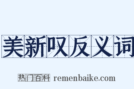 美新叹反义词是什么意思的图片